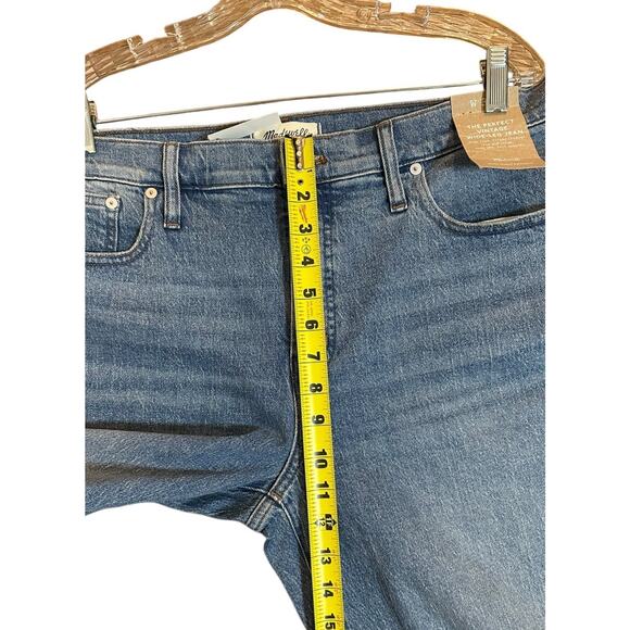 Madewell The Perfect Vintage Wide Leg Jean Full Length Size 32P Blue Wash NWT - Picture 9 of 14